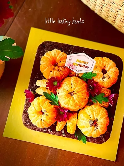 My rich chocolate orange cake is a feast for the eyes and the palate. I use whole wheat flour and top it with beautiful, fresh orange slices for a stunning look and a delicious citrus-chocolate combination.