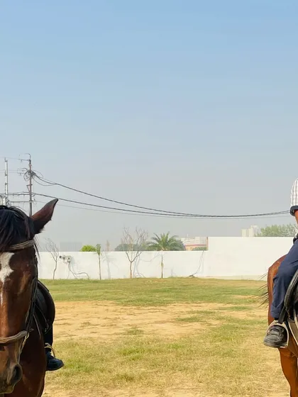 Our students learn together, building confidence and camaraderie as they master the basics of horse riding.
