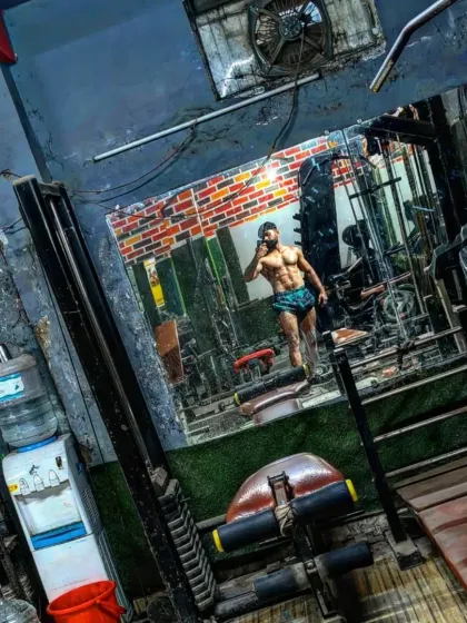 Trust the process. A wide shot of the gym, my second home, where I build my body and mind.