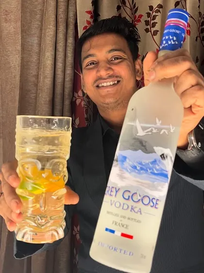Cheers to a great party! As the head mixologist, I personally oversee events to ensure every drink, like this classic Grey Goose cocktail, is crafted to perfection. We bring premium service to every celebration, big or small.