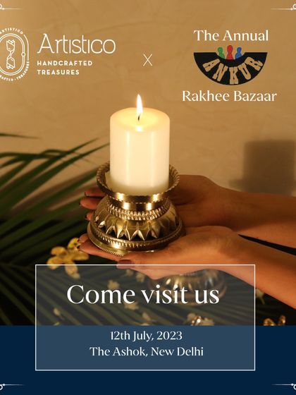 An invitation to the Ankur Annual Rakhee Bazaar at The Ashok Hotel, where we showcased our collection of handcrafted gifts.