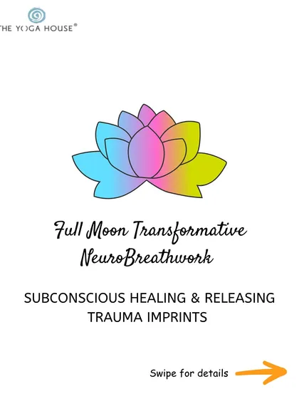 An invitation to our Full Moon Transformative NeuroBreathwork session. This practice is designed for subconscious healing and releasing trauma imprints, using sound, breath, and body intelligence.