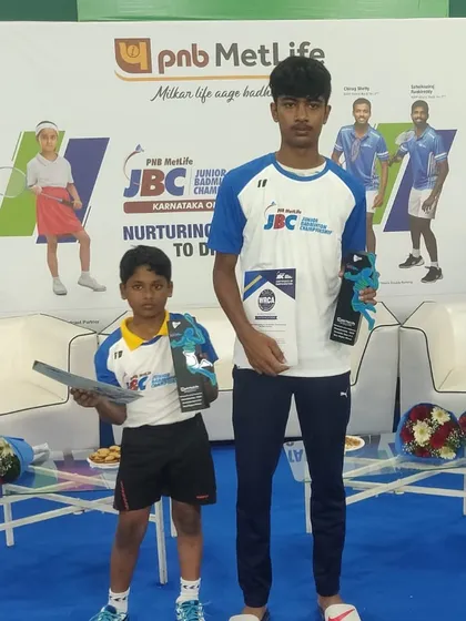We give equal attention to all our players. Here are two champions from the same tournament, one from the Under-9 category and the other from Under-17. We build champions at every age.