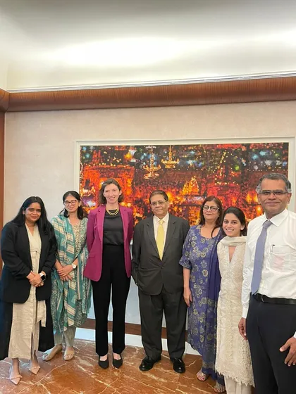 Our leadership team with the British High Commissioner's delegation. The conversation reflected our shared commitment to fostering innovation and excellence across borders.