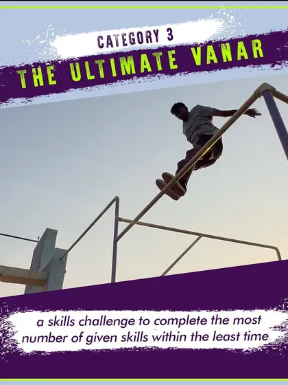 A graphic showcasing 'The Ultimate Vanar' skills challenge category for our 3rd National Competition.