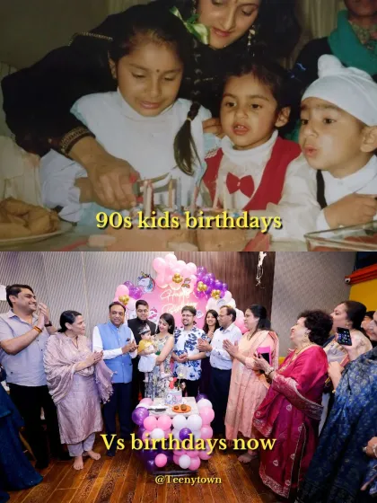 90s kids' birthdays vs. birthdays now. A nostalgic look at how much celebrations have changed, from simple home parties to elaborate themed events.