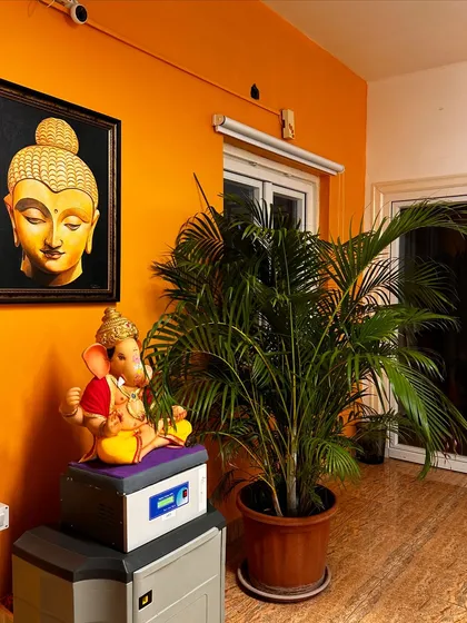 A duplicate image of the warm and welcoming entrance to our studio.