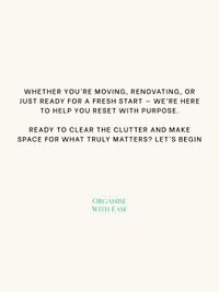 Move-In & Relocation Organizing