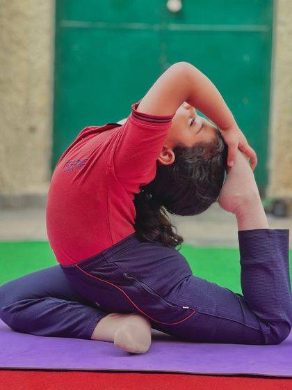 The one-legged king pigeon pose, or Eka Pada Rajakapotasana, is a beautiful heart-opening backbend.