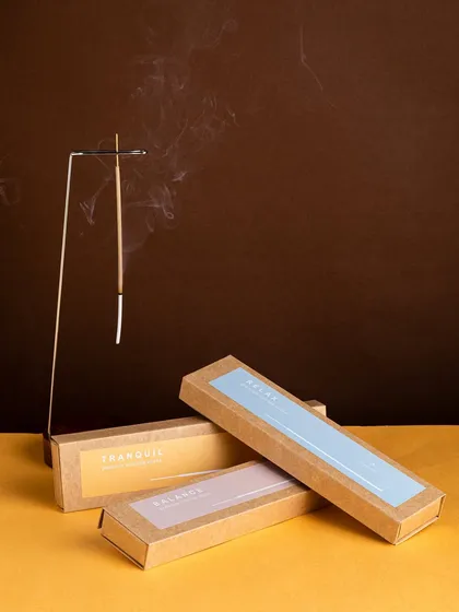 Experience the ancient ritual of incense, modernized for today's home. Our herbal incense sticks are hand-rolled with natural ingredients, offering a pure, gentle aroma that cleanses the air and calms the mind, perfect for your daily mindfulness practice.
