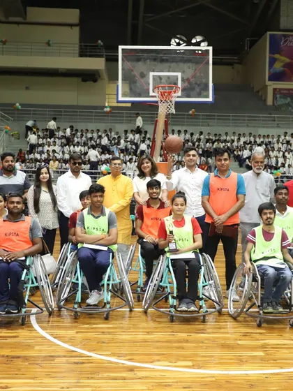 We are proud to host events like this wheelchair basketball match on National Sports Day. Our academy is committed to fostering an inclusive and supportive community for all athletes.