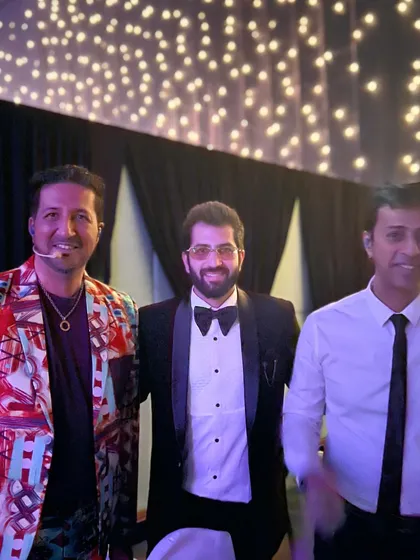 With the legendary composer and singer duo, Salim and Sulaiman Merchant. Their contribution to Indian music is immense, and meeting them was a true honor.