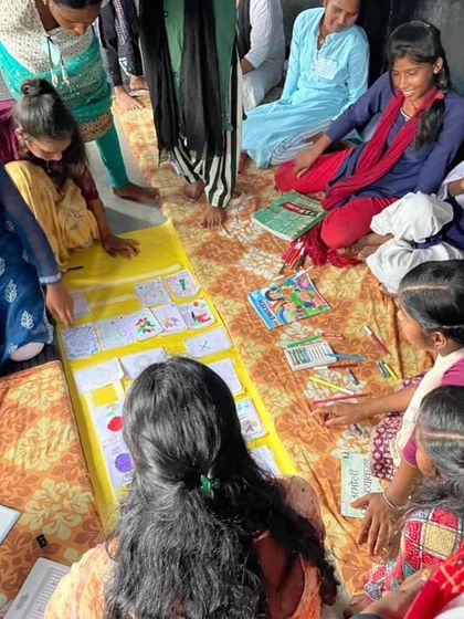 Anupama - Art Workshop & Event Facilitation Humaar Kahaani, Humaar Rang: Art with Girls in Bihar photo 9