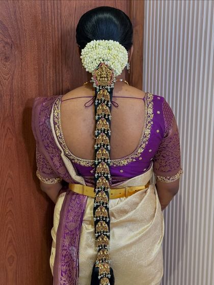 Bhavya Achar - Bridal & Occasion Styling Traditional South Indian Bridal Braids photo 35