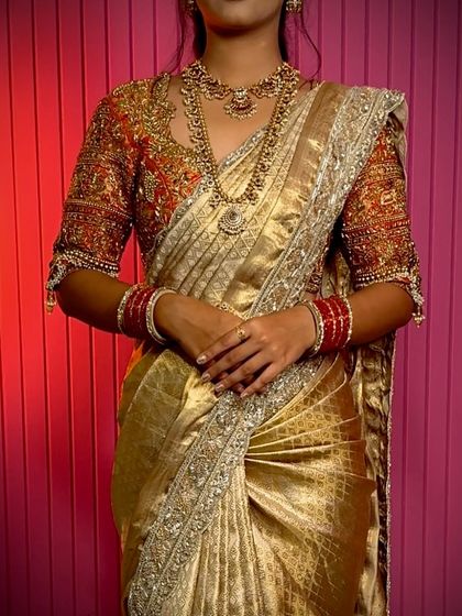 South Indian Bridal Drapes photo 13