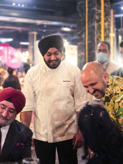 Our founder Munish Hemrajani and Chef Harman Singh sharing a moment with the renowned Chef Parvinder Bali at The Gourmet Fest. We are proud to be recognized by leaders in our industry.