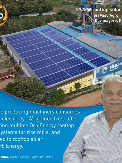 Orb Energy - Rooftop Solar Power Systems Agro-Processing & Food Production photo 8