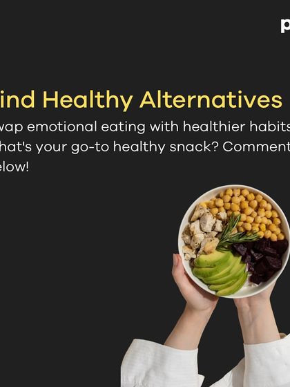 A carousel of tips for controlling emotional eating. It starts with understanding your triggers and embracing your emotions, then moves to practical steps like mindful eating and finding healthy alternatives.