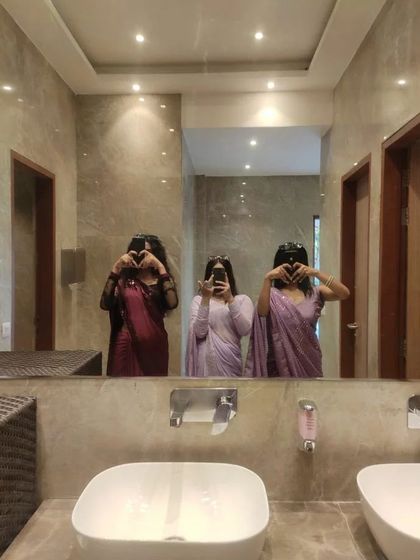 A reader's photo capturing the desi wedding and friendship vibes present in my books.