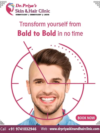 This graphic represents the ultimate goal of my hair restoration services: to help you regain confidence. My approach is focused on delivering visible, transformative results through scientifically validated treatments for male pattern baldness and other hair loss conditions.