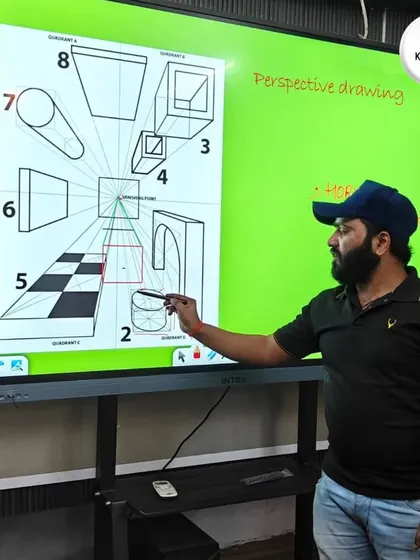 We blend traditional techniques with modern technology. Our digital classroom allows me to break down complex topics like perspective drawing, making it easier for students to grasp three-dimensional concepts on a two-dimensional surface.