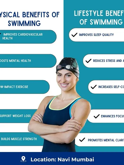Swimming is a full-body workout that offers incredible physical and lifestyle benefits. From improving cardiovascular health and building muscle to reducing stress and boosting confidence, every lap is a step towards a healthier you.