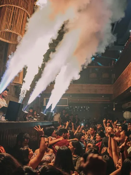 When I said I'd bring the heat to the party, I meant it literally. The pyro at Da Bodega was just as hot as the tracks.