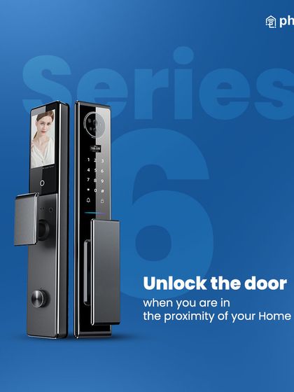 The Series 6 lock allows you to unlock the door automatically when you are in the proximity of your home. It's a seamless, hands-free welcome.