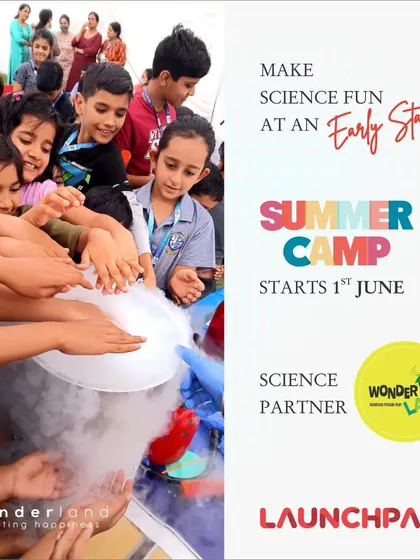 Science becomes magic in our hands-on experiments. Here, children are captivated by a dry ice demonstration, learning about scientific principles through safe and exciting sensory exploration.