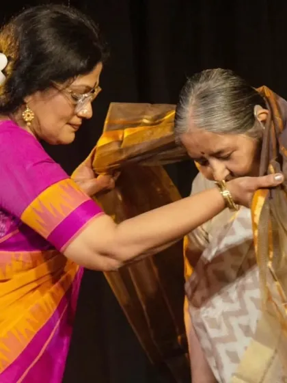 A moment of respect for a legend of the arts. Her contribution to dance on Doordarshan is immense.