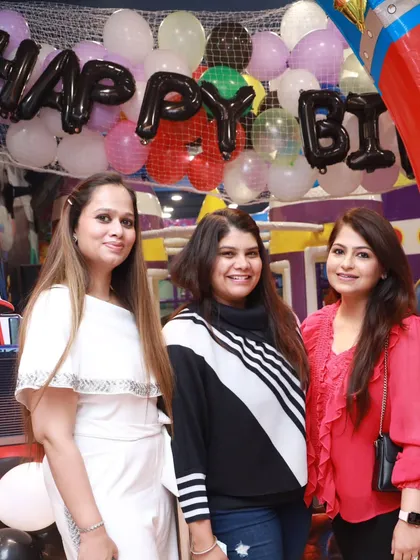 More happy guests posing for a picture. I ensure the party atmosphere is fun and welcoming for everyone who attends.