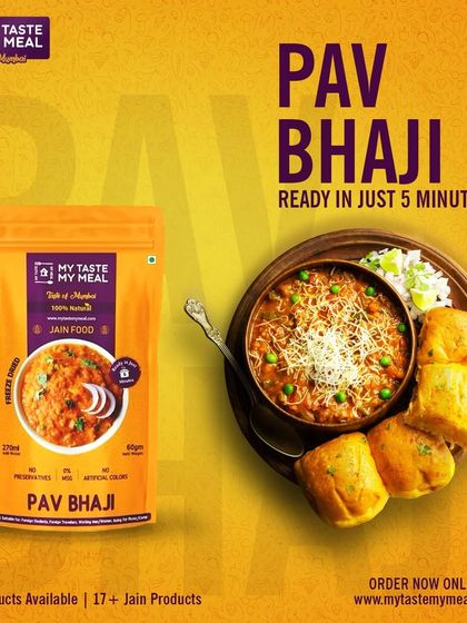 Craving Mumbai's famous Pav Bhaji? My freeze-dried version captures the authentic taste and is ready in just 5 minutes. It's even available in a Jain version.