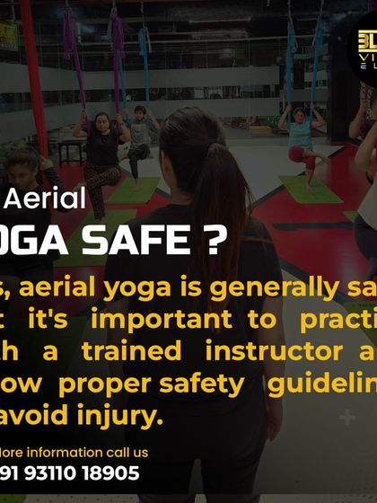 Is aerial yoga safe? This FAQ addresses a common concern, explaining that with a trained instructor and by following safety guidelines, aerial yoga is a generally safe and beneficial practice.