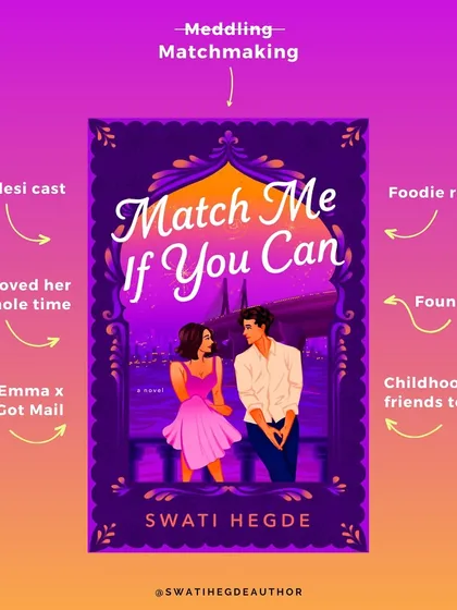 Celebrating six months of *Match Me If You Can*. This book is the book of my heart, a desi friends-to-lovers romance about a matchmaker and her childhood friend.