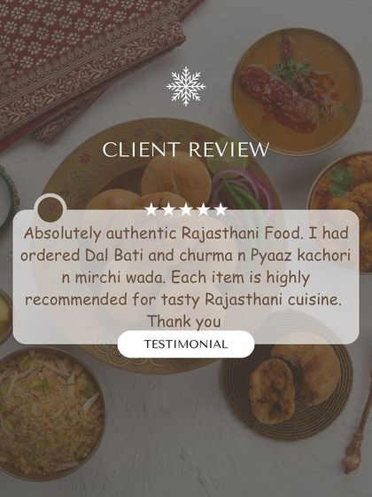 We love when our customers enjoy the authentic taste of Rajasthan. This review highlights some of our signature dishes like Dal Bati, Churma, and Pyaaz Kachori.