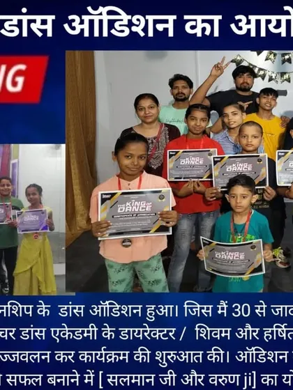 We even made the news! This was for the dance auditions for the King of Dance Championship held right here in Noida. It was a huge event and our students were amazing.