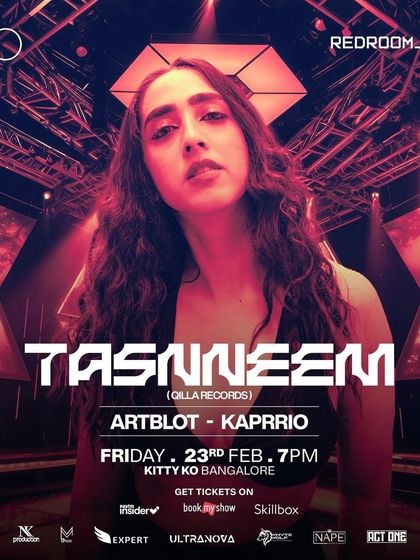 A duplicate of the main flyer for the Tasnneem event.