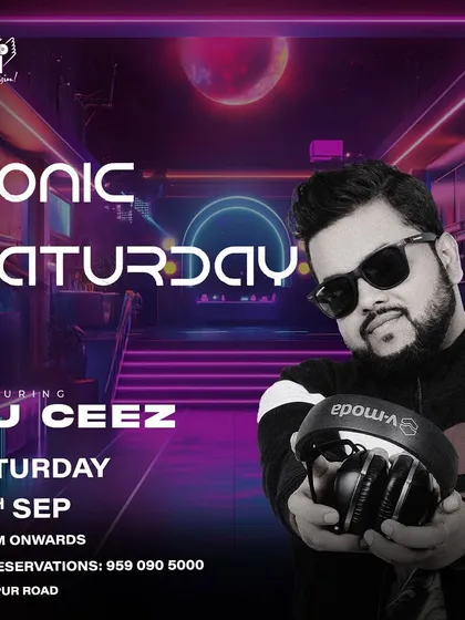"Sonic Saturday" at Big Pitcher Sarjapur, featuring a brand new visual set for a proper nightclub feel.