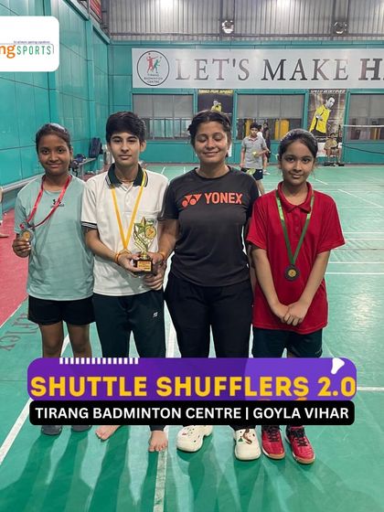 More champions from the Shuttle Shufflers 2.0 tournament. I focus on creating opportunities for young girls to compete and excel in badminton.