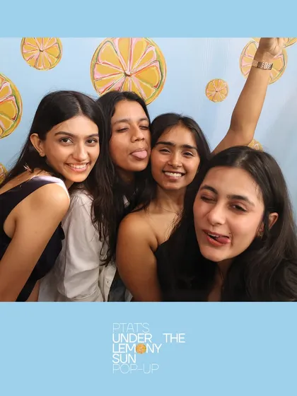 Goofy faces and good times at the PTAT pop-up. We encourage everyone to be themselves and have fun in front of the camera.