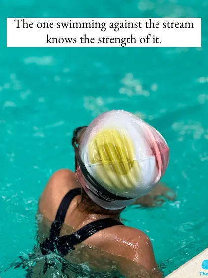 This quote really speaks to the journey of getting stronger. Every swim in our pool is a chance to build your physical and mental strength, one stroke at a time.