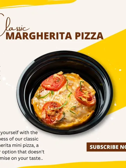 Craving pizza? Our Classic Margherita Mini Pizza is the perfect way to treat yourself without the guilt. It's a healthier option that doesn't compromise on the taste you love.