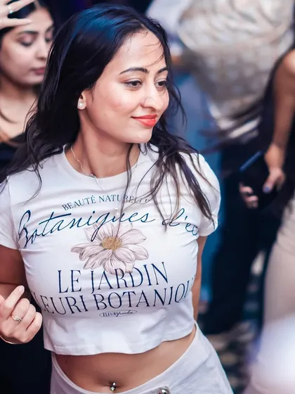 A guest dancing and enjoying the music. My sets are designed to keep you on your feet all night.