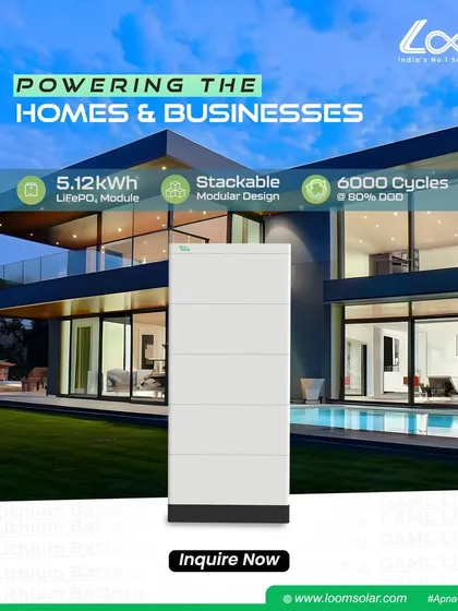 Powering modern homes and businesses with our CAML 100 Ah, 5.12 kWh High-Voltage Lithium Battery. This stackable modular system uses LiFePO₄ technology and is designed for a long life of 6000 cycles.