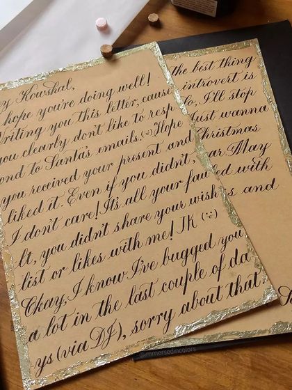 S - Custom Gift Calligraphy Festive Greetings (Diwali & Christmas) photo 4