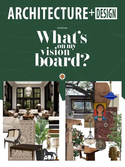 Moodboards are the first stroke of our vision, a space where purpose, context, and emotion converge. This feature in Architecture+Design magazine shares our insights on how we curate images, materials, and textures to build a design narrative.