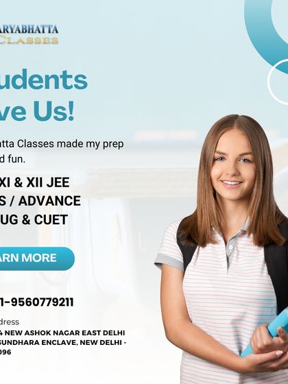 Our students love us because we make preparation easy and fun. We offer coaching for classes IX-XII and major entrance exams like JEE, NEET, and CUET.