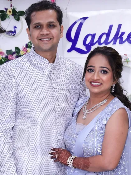 A lovely couple photo. The client's makeup is perfect for the occasion.