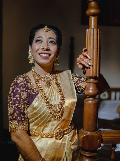 The bride's happy and confident smile after her makeover is complete. This is the most rewarding part of my job.