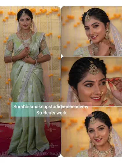 Surabhi's Makeup Studio & Academy - Professional Makeup & Hairstyling Courses Student Portfolios: Traditional South Indian Brides photo 5